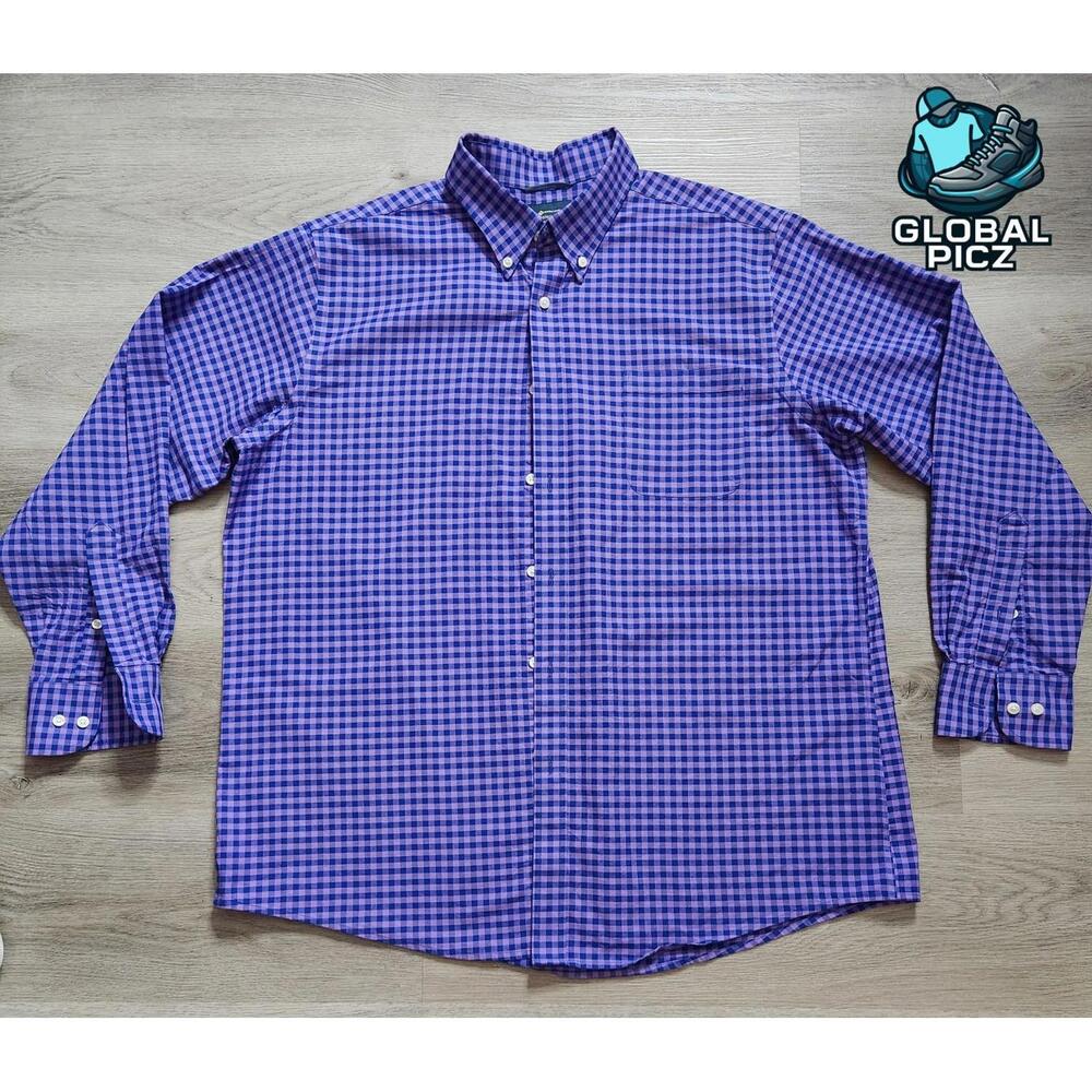 Members Mark Stretch Oxford Men's Long Sleeve Shirt Button Down Mens size XL